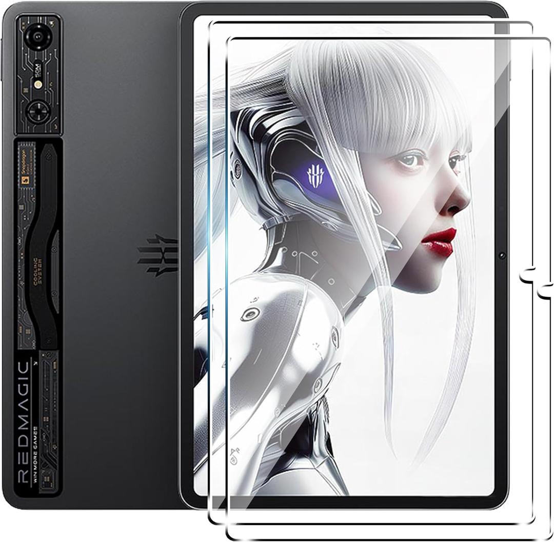 Suttkue for Red Magic Nova 10.9 inch Screen Protector,9H Hardness, Anti-Scratch, Tempered Glass flim, Case Friendly,Anti-Scratch,(2PACK)