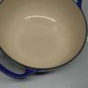 Lodge Essential Enamel Cast Iron Dutch Oven - Perfect for Bread Baking, Braising, Marinating & Slow Cooking - Features Moisture-Sealing Lid & Dual Handles - Kitchen Essentials - 6 Quarts - Indigo