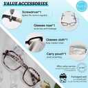 MARE AZZURO Large Square Reading Glasses Women Lightweight Readers 1.0 1.25 1.5 1.75 2.0 2.25 2.5 2.75 3.0 3.5 4.0 5.0 6.0 (Leopard)