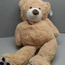 MaoGoLan Giant Teddy Bear Plush,39 inches Big Teddy Bear Stuffed Animal,Adorable Smiling Large Bear,Express Your Love Gift for Kids,Girlfriend,Baby Shower,Valentines Day,Christmas,Long Distance