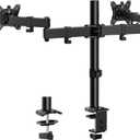 ErGear Dual Monitor Stand, Heavy-Duty Monitor Mount for 17″–32″ Monitors, Flexible Arms with Easy Dual-Monitor Alignment, Sturdy Stepped Arm Design for Superior Support, Supports 22 lbs per Arm