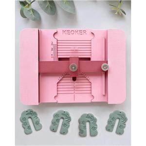 Keoker Polymer Clay Earring Hole Drill Guide, Earring Drill Guide, Polymer Clay Tools