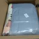 Baby Playpen with Mat, 50 x 50 Inch Play Pen Playards, Playpen for Babies and Toddlers, Baby Playard for Indoor & Outdoor Active Center Game Fence, Skin-Friendly Fabric and Soft Breathable Mesh (Grey)