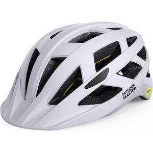 OutdoorMaster Gem Recreational MIPS Cycling Helmet - Two Removable Liners & Ventilation in Multi-Environment - Bike Helmet in Mountain, Motorway for Youth & Adult (Medium, Chalk Cliff)