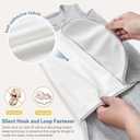 ZIGJOY Sleep Sack Swaddle 1.0 Tog Baby Wearable Blanket 100% Cotton Baby Swaddle Blanket for Newborns 6-12 Months Grey&Line Animal