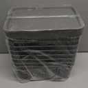 Plastic Storage Baskets with Lid-Plastic Storage Containers Stackable Storage bins: Storage Baskets for Organizing Shelves Drawers Desktop Closet Playroom Classroom Office,8 Pack-Gray10.2x7.2x4.1Inch