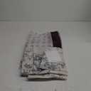 jinchan Linen Floral Curtains Extra Wide for Patio Sliding Glass Door Room Divider Curtain for Living Room 84 Inch Length Farmhouse Peony Blue Printed Curtain Set 1 Panel