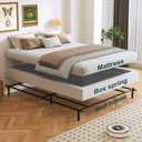 Box Spring, Metal Frame Mattress Foundation with Fabric Cover, Easy Assembly, Noise-Free (7 Inch, Full)