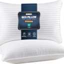 Utopia Bedding Bed Pillows for Sleeping Queen Size (White), Set of 2, Down Alternative Pillow for Sleeping, Cooling Hotel Quality Pillow Set for Back, Stomach or Side Sleepers