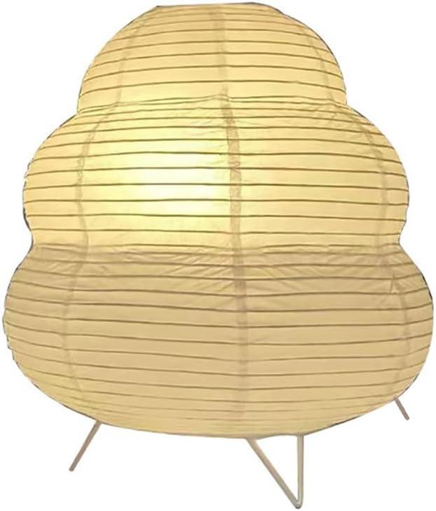 Cute Paper Lamp, Ambient Lighting Lamp, Cozy Accent Side Table Lamp, Small Warm Glow Light for Bedroom Living Room Desk (White, 10inch)