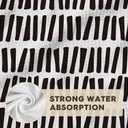 Artoid Mode Sky Party Linework Kitchen Tea Towels, 18x30 Inch Oversize Quick Dry Microfiber Cloth Dish Towels for Kitchen Drying Set of 2 (Grey)