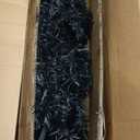 658 Tips Artificial Pencil Christmas Tree Halloween Tree, 6ft Pure Black Xmas Hallowmas Pine Trees with Metal Stand Perfect for Christmas/Halloween/Easter/Parties/Holiday Indoor Outdoor Decoration