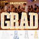 Pooqla Marquee Letters, 3FT Light Up Letters, Giant Marquee Letters 3 Feet Tall for Birthday Decoration, Large LED Letter Sign for Homecoming Baby Shower Wedding Party Decoration Letter D