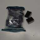 1" x 1 3/4" Rectangle Chair Leg Protectors for Hardwood Floors Silicone Covers to Protect Wood Tile Floors Felt Pads Furniture Leg Caps Reduce Noise,Easy to Move.16 PCS Black.