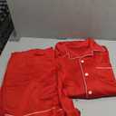 Ekouaer Women Pajamas Set Classic Button Down Long Pjs Set M