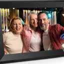 Uhale Digital Picture Frame 10.1 inch IPS Touch Screen Digital Photo Frame WiFi EnabledWall MountableAuto-Rotate Send Best Wishes via Uhale App-for FamiliesFriends or Grandparents Gift (Black)