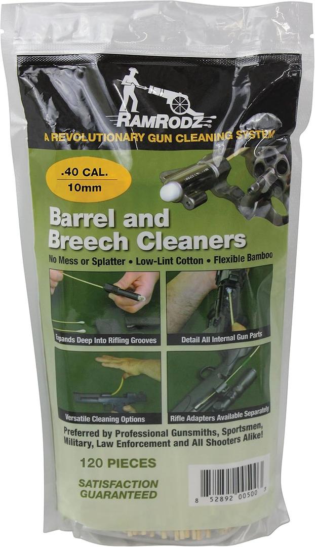 .40 Caliber w/ 8 Bamboo Handle 800 pcs RamRodz