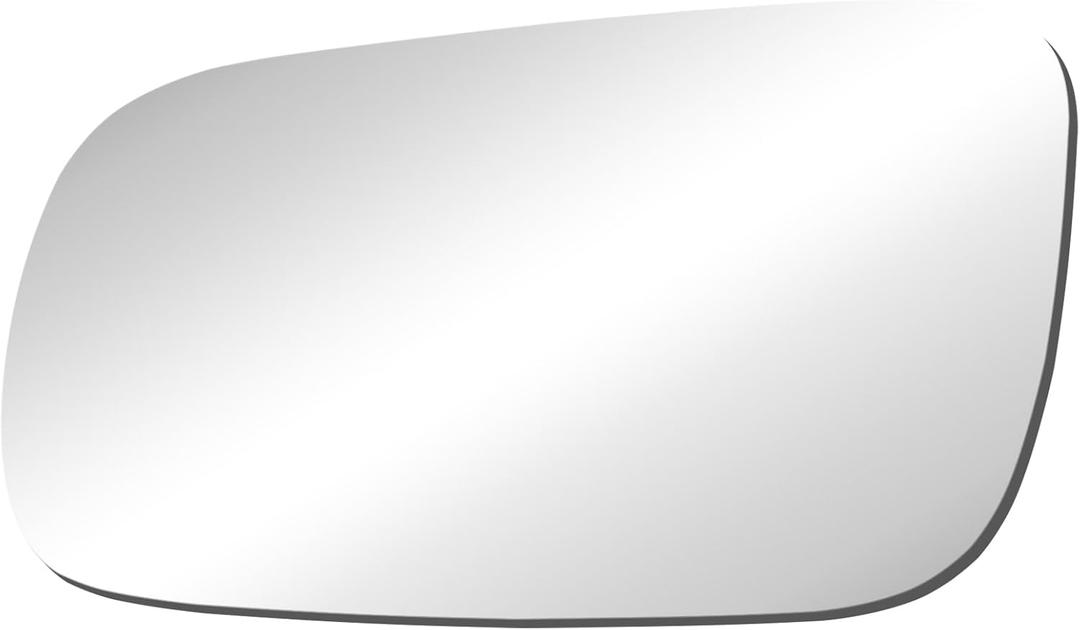 BOOLEE Mirror Glass Replacement fit for Volkswagen VW|1999-2002 Cabrio 1999-2006 Golf 1999-2005 Jetta 1998-2004 Passat Driver Left Side LH With Adhesives