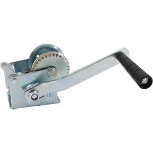 Hand Winch Boat Trailer Winch, 500 lbs Capacity, 8.27 Inch Handle, 4.1:1 Gear Ratio, Ratchet Manual Operated Winch for Trailers, ATV UTV Boat Marine