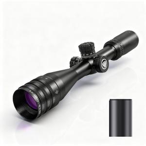 6-24x50 Rifle Scope SFP, RGB Illuminated Reticle, AO Adjustable Objective Parallax, Locking Turrets with 20mm & 11mm Mounts and Spirit Level for Long Range Hunting (6-24x50)