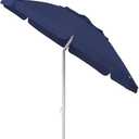 PICNIC TIME 5.5 Ft Portable Beach Umbrella, Lightweight UV Protection Sunshade with Tilt Pole & Carry Bag, Outdoor Canopy Umbrella for Beach, Sand, Pool, Patio, Camping, Travel, or Backyard Shade, (Navy Blue)