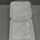 JOLLY CHEF Clamshell To Go Containers, 8 * 8" 50-Pack, Sugarcane To Go Boxes for Salad, Lunch