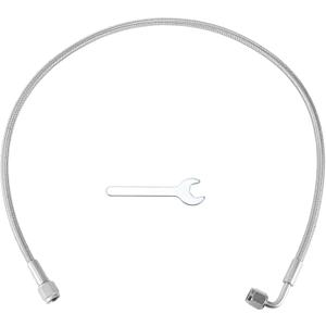AN4 Turbo Oil Feed Line Kit 28" Pressure Remote Turbocharger Oil Drain Return Line with Adapter,Wrench 1 Set