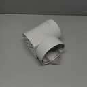 Downspout Adapter Duraspout Offset Downspout Adapter, Hub/Spigot End, Used To Connect Rain Gutter Downspouts To Underground Sewer Piping, White