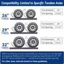 Curved Leveling Blocks, 6" Lift, 35,000 lbs, Raised Tire Change Ramp, 2-Pack Heavy Duty Camper Leveler System, Perfect for 5th Wheels, Class A Motorhomes, and Wide-Axle Trailer