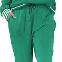 Ekouaer Pajamas Women's Long Sleeve Sleepwear with Long Pants Soft Loungewear Pj Set S-XXL (Bright Green)