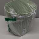 JiatuA Small Trash Can Plastic Wastebasket Round Garbage Container Bin for Bathroom, Kitchen, Bedroom, Home Office, College Dorm, Green (1.8 Gallons)