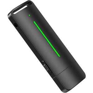 Voice Memo Device, USB Digital Audio Note Taker, One-Click Operation, 25-Day Standby, WAV HD Sound, Portable for Meetings, Lectures, Interviews