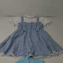 Halloween Costume Women,Adults Basket Dress Socks Hair Bows Book Storybook Character Sexy,  Large