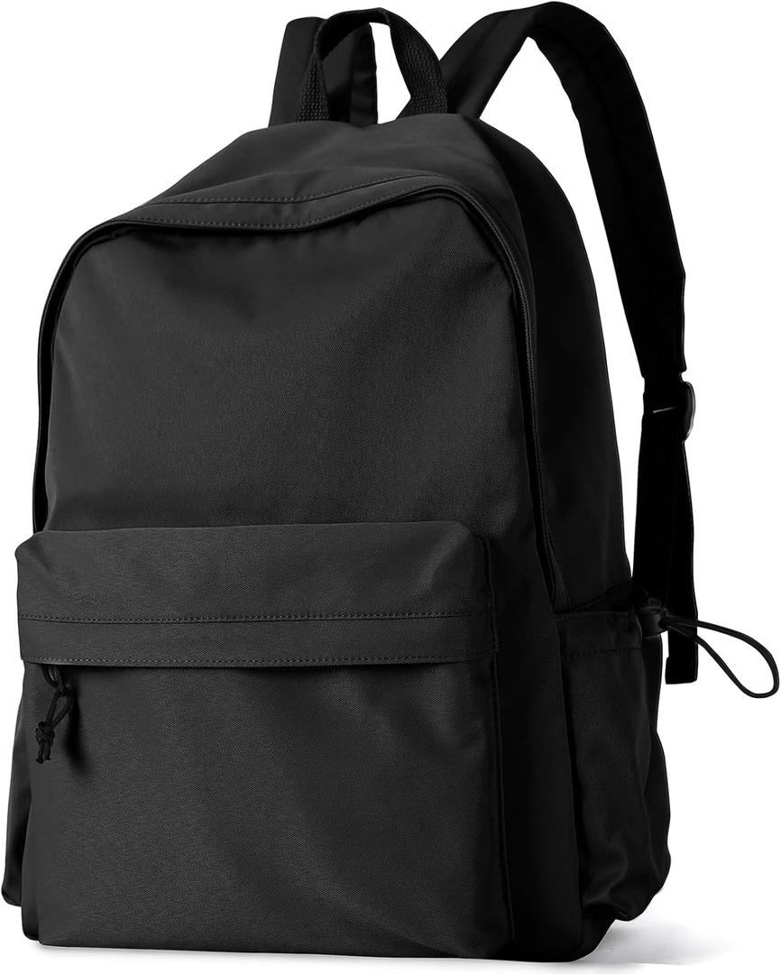 Black Backpack for Women College Cute Aesthetic Laptop Backpack Men Teacher Work Lightweight Casual Daypack Backpacks Anti theft Computer Gym Backpacks with Laptop Compartment
