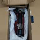 Rowenta Iron, Focus Excellence Stainless Steel Soleplate Steam Iron for Clothes, Retractable Cord, 400+ Microsteam Holes, Powerful steam, LED Display, 1750 W Ironing Clothes, Cordreel, Red DW5433