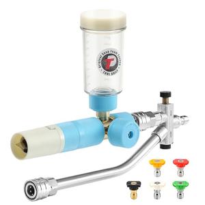 Tool Daily Foam Cannon with Dual Connector Accessory, Original Soap Cannon for Pressure Washer, 5 Power Washer Nozzle Tips, 1/4 Inch Quick Connect