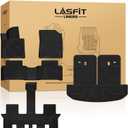 LASFIT Floor Mats & Backrest Mats & Cargo Mat for Kia Sorento 2026 2025 2024 2023 2022 2021 (Not Fit for Hybrid & PHEV) All Weather TPE Custom Fit Floor Liners Full Set Car Mats Acessoires, Black