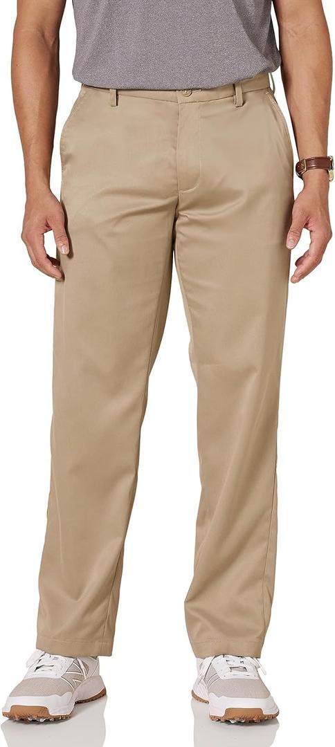 Amazon Essentials Men's Classic-Fit Stretch Golf Pants Khaki Brown, 38W x 34L