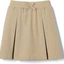 French Toast Girls Pull-on Kick Pleat Scooter School Uniform Skirt (Beige, S)