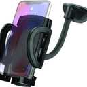 Scosche IHW10 4-in-1 Car Phone Holder Windshield, Dashboard, Vent, Cup Mount with Suction Cup | Dash, Vent or Windshield Mount | Stick Grip Suction Cup Base | Non-Magnetic | Black