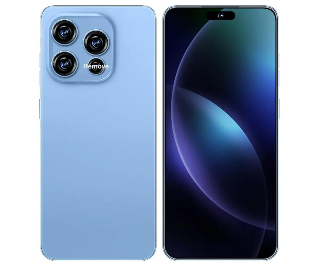 15 PM Smartphone, 16+512GB Unlocked Phone, Android 13.0, 48+108MP Zoom Camera, Mobile Phone with Build-in Pen,Long Battery Life 6800mAh, Dual SIM, 6.7“ HD Screen,5G/4G (Blue)