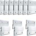 10 Pairs French Cleat Hanger, 2'' French Cleat Hanger Heavy Duty Aluminum Z Bar Wall Mount Picture Hanger for Hanging Mirrors Picture Frames Whiteboards Panels Shelves Headboards Art Fram (Silver)