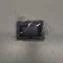 QCAA Premium Quality Solid Brass Rectangular Pocket Sliding Door Pull, Passage Function, 3-1/4''X2-1/4'', Matte Black, 1 Pack, Made in Taiwan