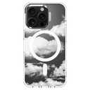 MOSNOVO Case for iPhone 16 Pro, [Compatible with Magsafe] [Buffertech 6.6ft Military-Grade Drop Protection] [Anti Peel Off Tech] Clear Phone Case Design - Cloud