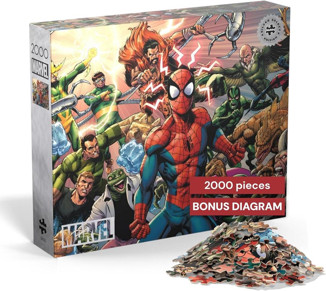 Marvel Sinister War 2000 Piece Puzzle  Buffalo Games Silver Select Jigsaw Puzzle for Adults with Foil Accents & Poste