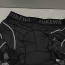 Bikewa Men's Cycling Underwear with Anti-Slip Leg Grips 4D Padded Bike Shorts MTB Liner for Bicycle Biking Riding(Black/Grey,L)