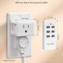 DEWENWILS Wireless Outlet, Programmable and Expandable Electrical Outlet Switch, Wireless Remote Light Switch, 100FT Range, 1 Remote and 3 Outlets