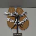 Women's Jbeached Silver Footbed, Size 4