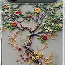 for iPhone 17 Pro Max Case - Wireless Charging Compatible - Dual-Layer Hard Shell + Silicone Cover - Shockproof Protective Phone Case with Trendy Designs for Women - Tree of Life