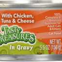 Friskies Canned Tasty Treasures Cat Food, Chicken & Tuna, 5.5 oz, 1 pack